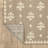 Tavraj Modern Fleur-de-Lis Tan, Beige Indoor/Outdoor Rug-942662924