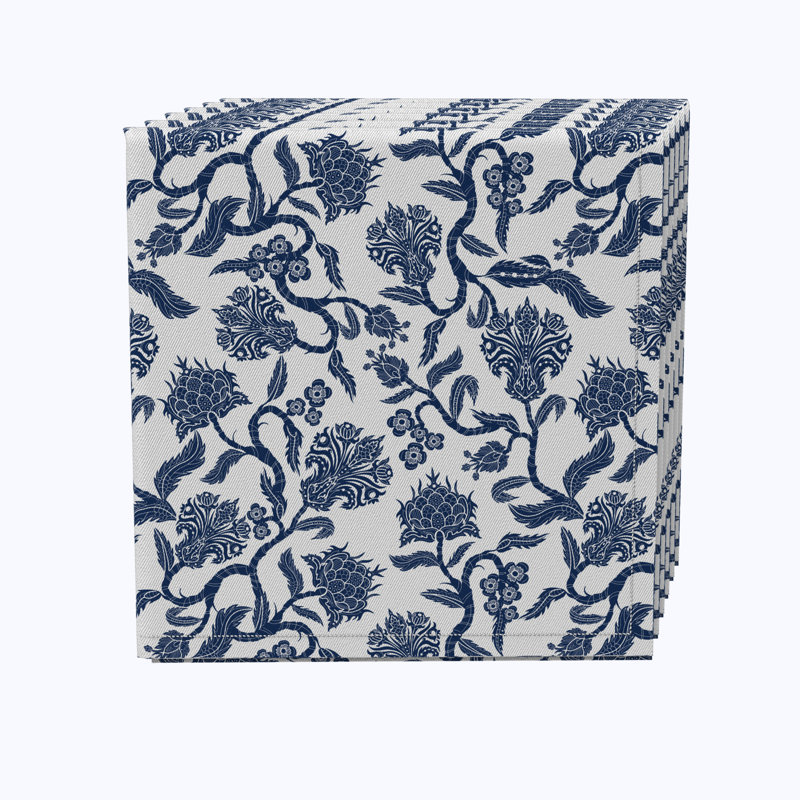 Cotton Floral Square Napkin