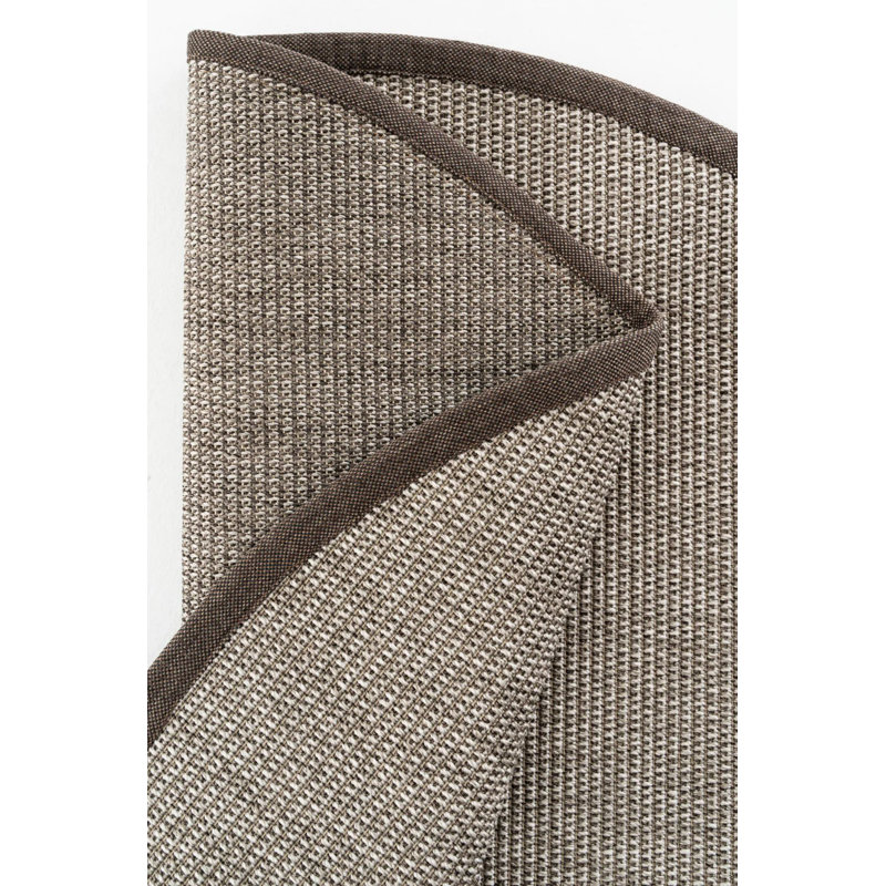 Tapis rond en lin et sisal pour le salon Monterey, Rond 5 pi