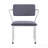 Cargo Gray Fabric & White Finish Office Chair