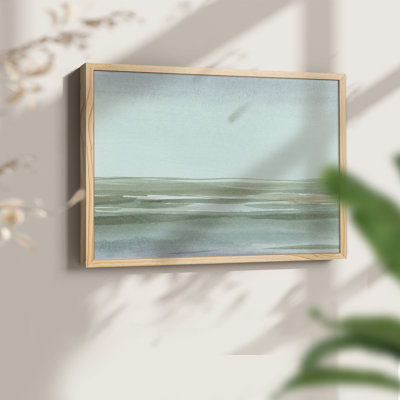 Aqua Reflections II -Framed Print - Restickable