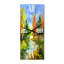 Horloge murale paysage d'automne avec la rivière Wood-963342471