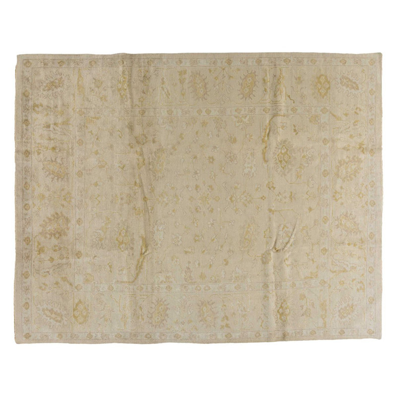 Devon One-of-a-Kind Rectangle 8' X 10' Wool Area Rug in Gold/Taupe