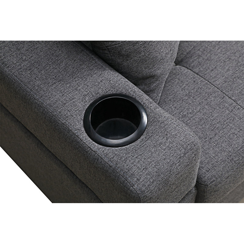 Canapé modulaire réversible Kiaren, Gris