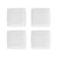 Carré White Porcelain China Butter Dish