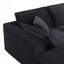 Canapé modulaire entièrement compressé, en forme de U avec repose-pieds, velours côtelé de luxe avec coussin moelleux en forme de nuage supplémentaire, sans assemblage requis, pour le salon et l’appartement-459877634