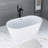 55" Acrylic Freestanding Soaking Bathtub