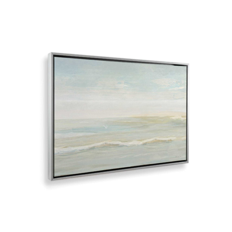 Coastal View II by Stellar Design Studio Art Print, Framed Canvas, Silver, 16 W x 12 H