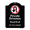Enseigne architecturale en aluminium épais de 18 po x 24 po signée Signature Series Series - allée privée sans demi-tour sans symbole