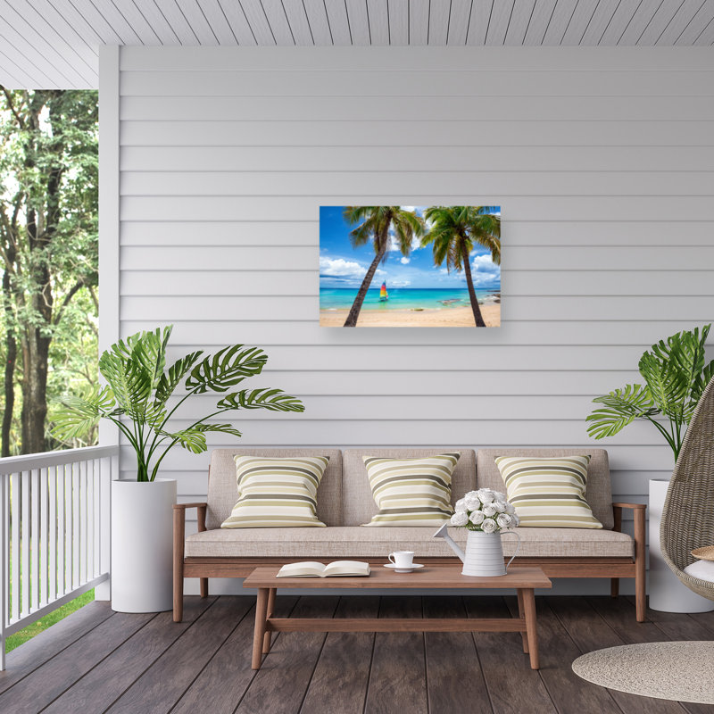 Toile d'extérieur «Carte postale du paradis» de Jurnee Lizzy Davis, H 30 po x l 47 po x P 1,5 po