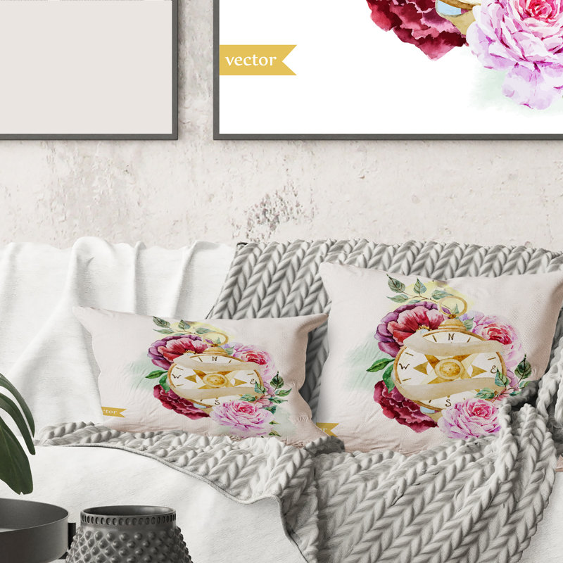 Floral Throw Pillow