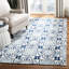 Tapis d'intérieur et d'extérieur crocheté à la main bleu Lowestoft-16761950