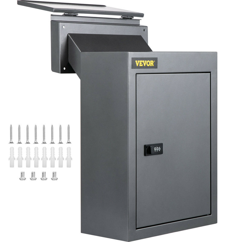 Through-the-Wall Mailbox Steel Drop Box