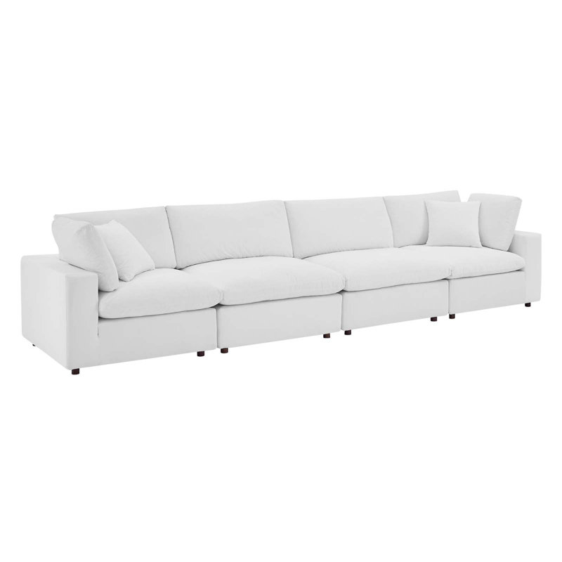 Canapé 4 places Modway Commix, Blanc