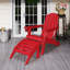 Ensemble de 4 repose-pieds Adirondack Hdpe Classic-1158755491