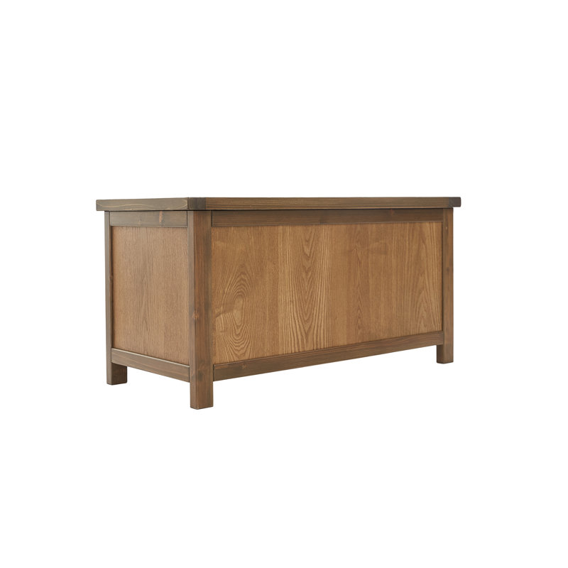 Wood Flip Top Storage Bench, Vintage Oak/Natural