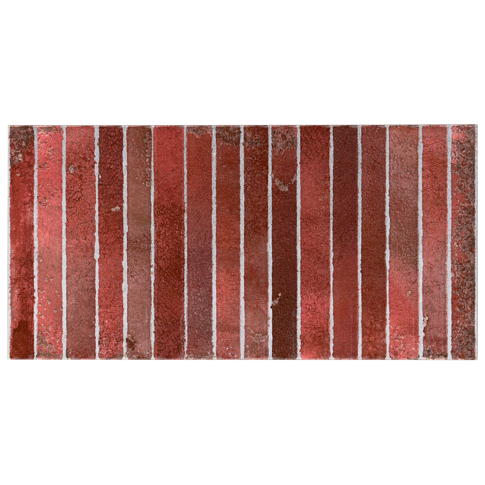 Canu 6" x 12" Ceramic Subway Wall Tile, Red