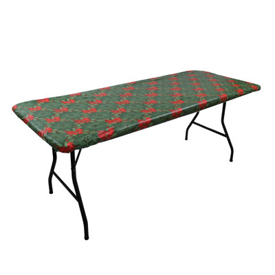 Julani Christmas Flower Vinyl Tablecloth