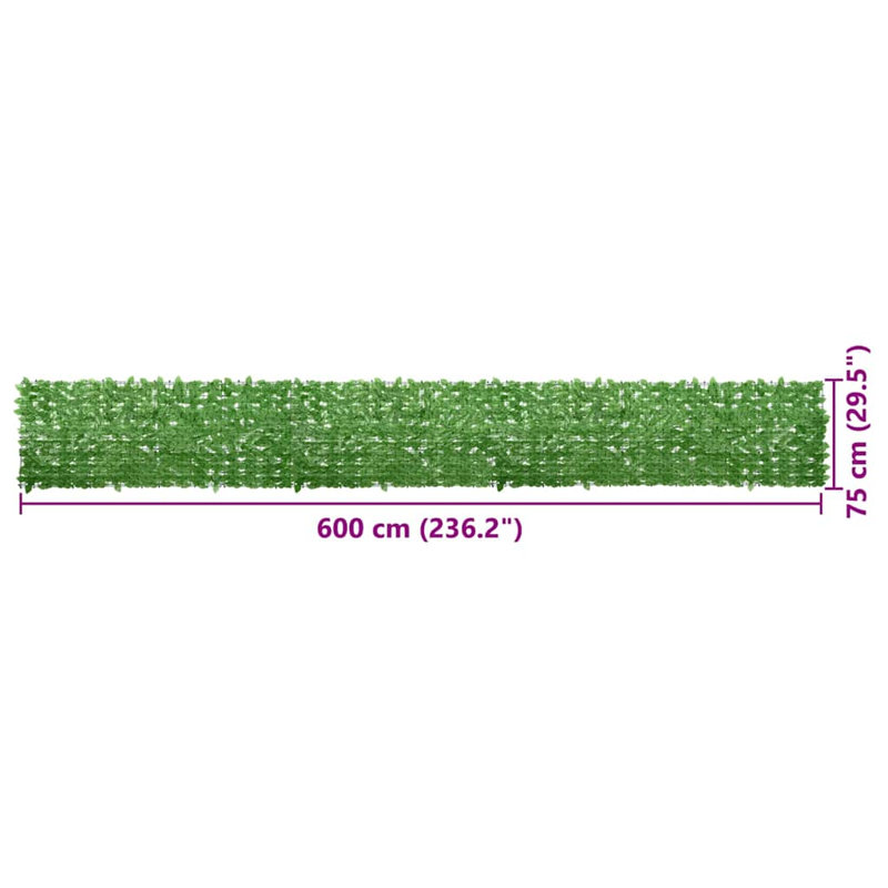 Faux Ivy, Vert, H 29,5 po x l 236,2 po