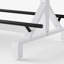 Table haute rectangulaire robuste en métal avec repose-pieds pour cuisine, salle à manger, bar à domicile (1 table seulement)-164658688