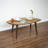 Leaf-Shaped Coffee Table with 4 Wooden Legs-1526759789