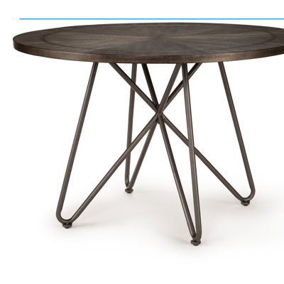 Aneeqa Round Metal Base Dining Table
