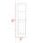Linen Cabinet, Two Interior  Shelves, Two Open Shelves, Single Door-2011895375