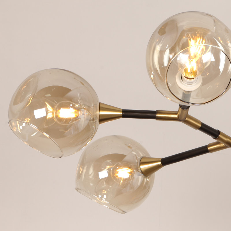 Lustre linéaire moderne 6 lumières Spoutnik