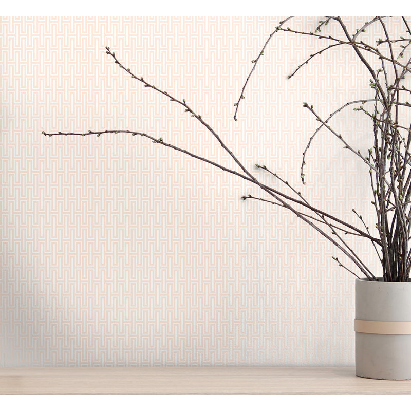 Rouleau de papier peint lisse L 33 po x l 20,5 po Bundrick, Rougir