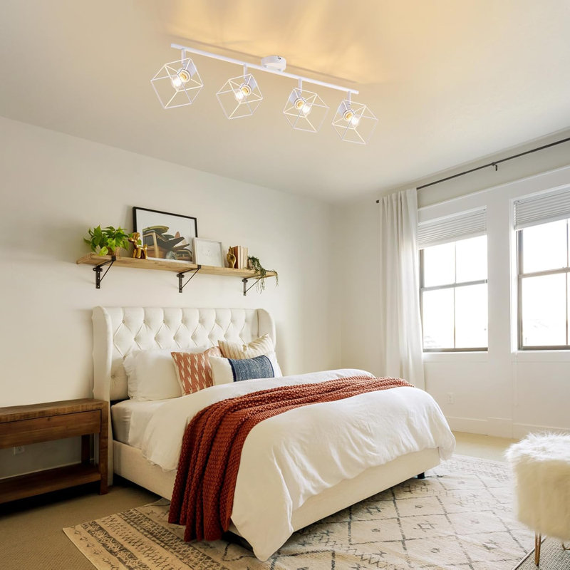 Semi Flush Mount, White