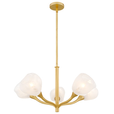 Adelyn 5-Light Gold Leaf Chandelier