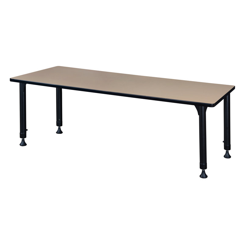 Table de formation à hauteur réglable Albaugh, Acajou, H 34 po x L 60 po x l 24 po