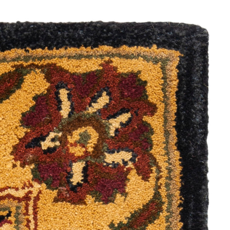 Santoyo Hand Tufted Wool Oriental Rug, Rectangle 5' x 8'