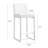 Upholstered Counter Stool with Metal Frame-2082654162-2082654163
