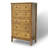 56"H  Retro Style 5 Drawers Solid Wood Dresser-201924481
