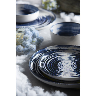 Ermes Ceramic Dinnerware Set 12 Piece - Service for 4