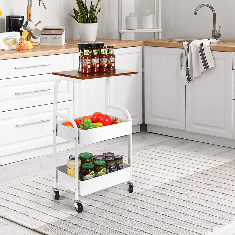 Chariot utilitaire 3 niveaux, Blanc