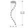 Baristo 12 -Light Cluster Teardrop LED Pendant