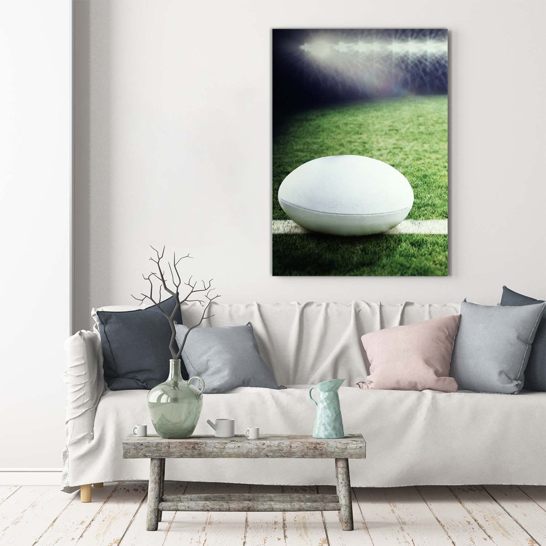 Rugby-Ball - Kunstdrucke auf Leinwand - Wrapped Canvas