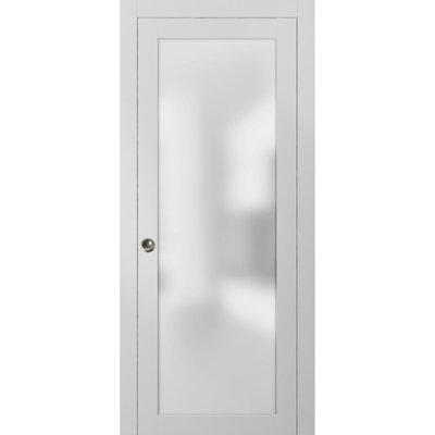 Planum Frosted Glass Sliding Closet Door