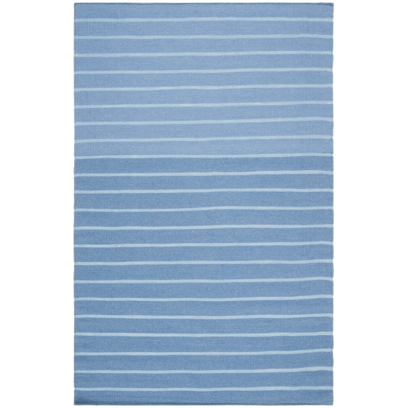 Rodgers Hand Woven Flat Weave Wool Striped Rug, Rectangle 3' x 5'