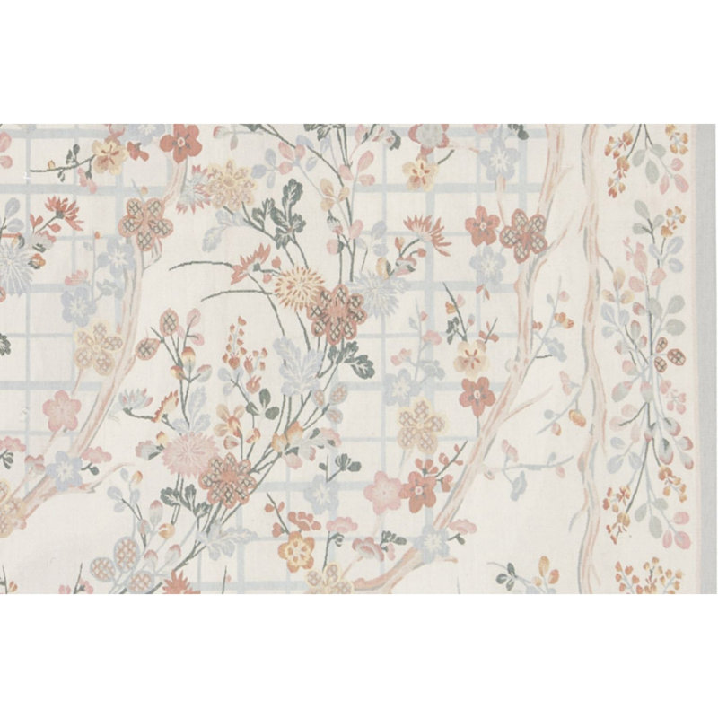 Aubusson Renaissance Wool Floral Area Rug
