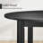  47In Round Solid Wood Dining Table, Modern Farmhouse Table For 4, Space Saving, Easy Assembly - Black-2116675251