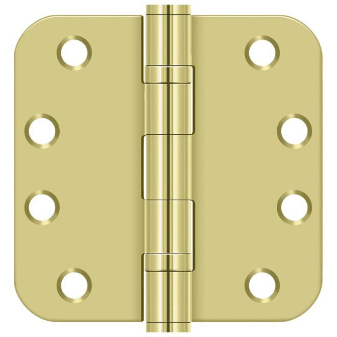 Steel Hinge, Polished Brass, Solid Brass