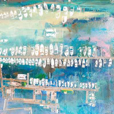 « docked whites » par parvez taj,, reproduction d’art sur toile tendue