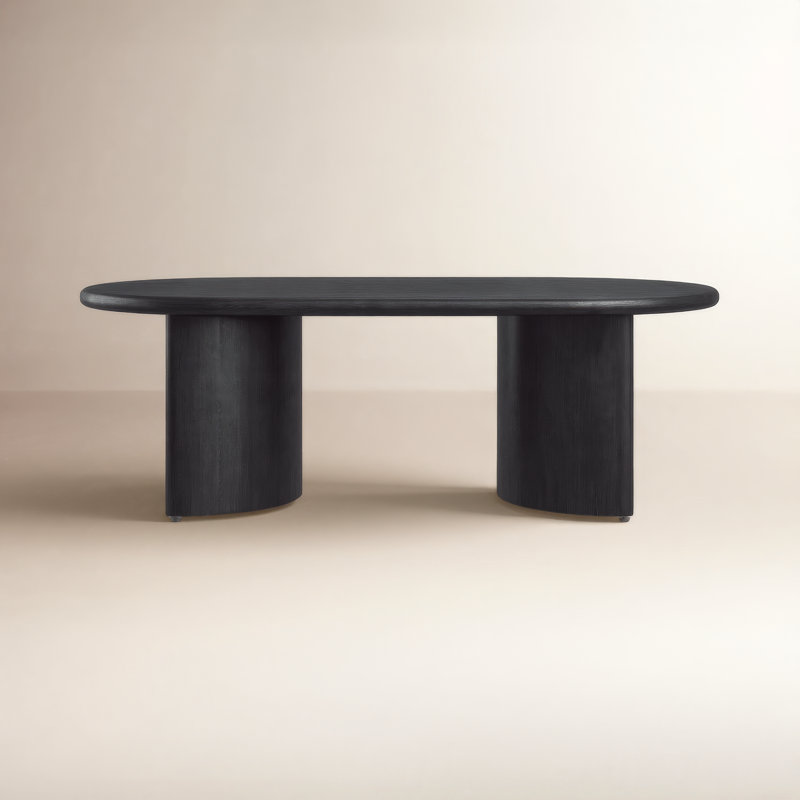 Haiden Single Coffee Table, Aged Black Acacia, 17" H x 27" L x 51" W
