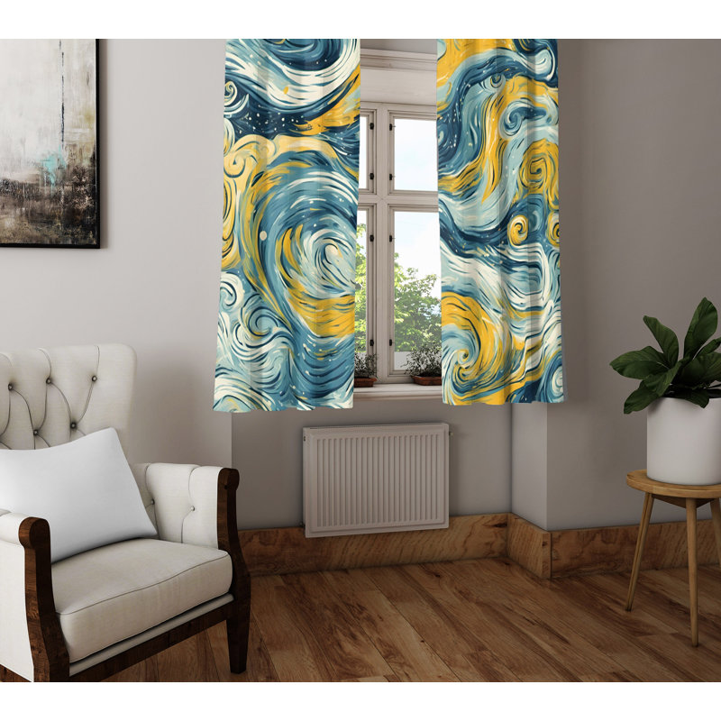 Paire de rideaux semi-transparents Chaunce, L 20 po x L 82 po