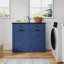 Armoire poubelle double inclinable Farmhouse Blue