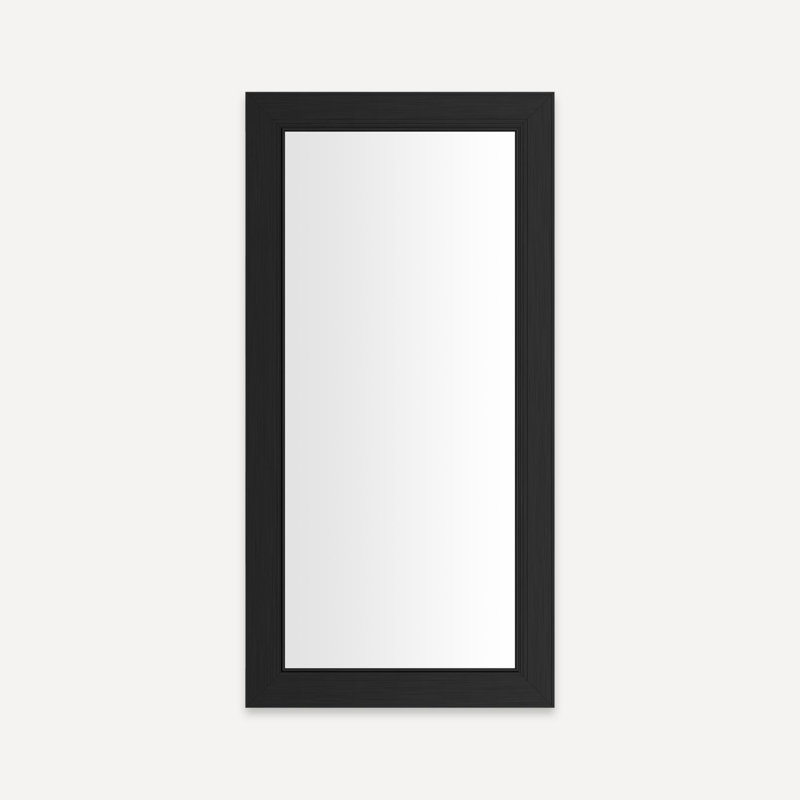 Armoire Main Line, H 39,44 po x l 19,38 po x P 4 po, Noir brossé