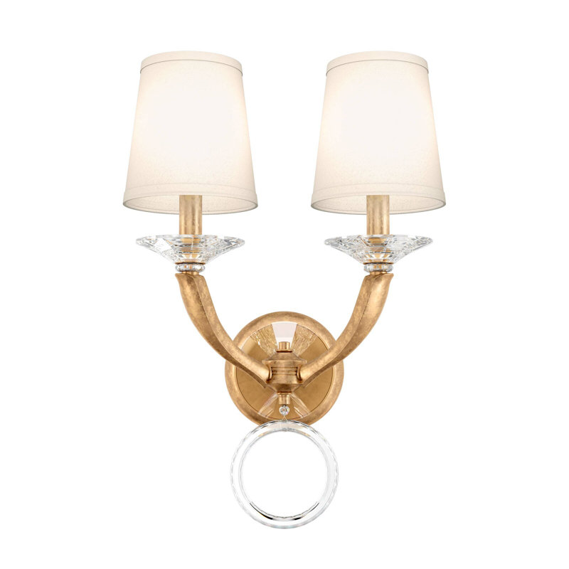 Emilea Candle Wall Light, French Gold